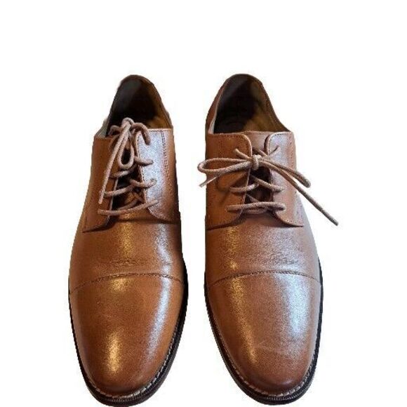 Florsheim Montinaro Leather Cap Toe Men\'s size 11.5D 11738 Tan Brown NEW scuffs main image 11